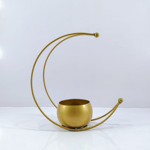 Moon planter (golden)