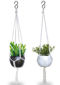 Metal pot with jute rope [SET OF 2]